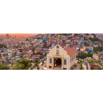 Lais Puzzle - Sonnenuntergang in Guayaquil, Ecuador, Panorama - 1.000 Teile