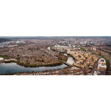 Lais Puzzle - Luftblick über Cardiff Bay, Wales, Panorama - 1.000 Teile