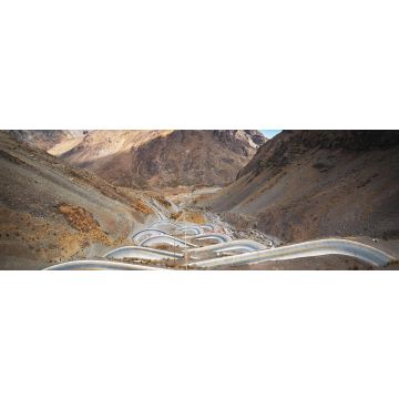 Lais Puzzle - Serpentinenstraße im Andengebirge zwischen Santiago de Chile und Mendoza, Argentinien, Panorama - 1.000 Teile