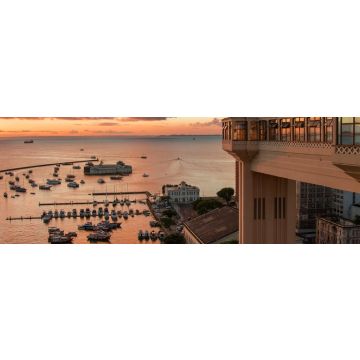 Lais Puzzle - Sonnenuntergang im Lacerda-Aufzug - Salvador Bahia, Brasilien, Panorama - 1.000 Teile