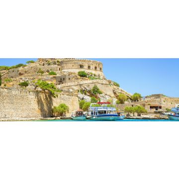 Lais Puzzle - Die Insel Spinalonga ist eine beliebte Touristenattraktion auf Kreta, Griechenland, Panorama - 1.000 Teile