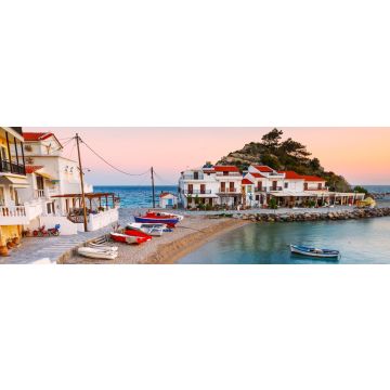 Lais Puzzle - Das malerische Dorf Kokkari auf der Insel Samos, Griechenland, Panorama - 1.000 Teile