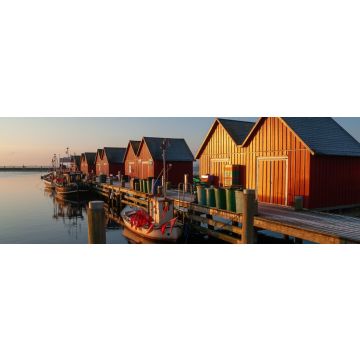Lais Puzzle - Blick auf den Fischereihafen von Tarnewitz in Boltenhagen. Deutschland, Panorama - 1.000 Teile