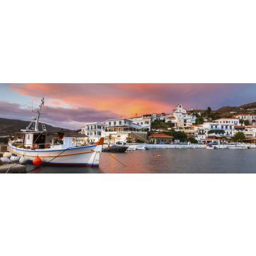 Lais Puzzle - Das Dorf Batsi an der Küste der Insel Andros in Griechenland, Panorama - 1.000 Teile