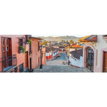 Lais Puzzle - Schöne koloniale Gassen und Straßen der magischen Stadt San Cristobal de las Casas in Chiapas, Mexiko, Panorama - 1.000 Teile