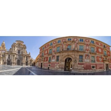 Lais Puzzle - Außenansicht des Bischofspalastes von Murcia, Panorama - 1.000 Teile