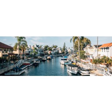 Lais Puzzle - Kanal mit Booten, Naples, Long Beach, Kalifornien, Panorama - 1.000 Teile