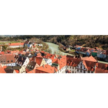 Lais Puzzle - Der Lech durch Füssen im Allgäu Bayern Deutschland, Panorama - 1.000 & 2.000 Teile