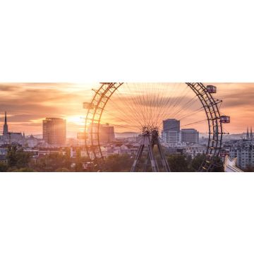 Lais Puzzle - Blick auf den Prater mit Riesenrad und Skyline, Wien, Österreich, Panorama - 1.000 Teile