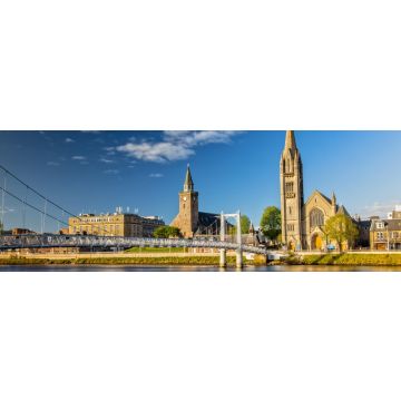 Lais Puzzle - Impression von Inverness und der Greig Street Bridge in Schottland, Panorama - 1.000 Teile
