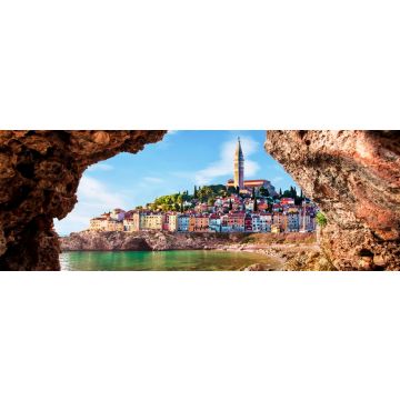 Lais Puzzle - Bled, Slowenien - Luftaufnahme der schönen Burg Bled (Blejski Grad) mit dem Bleder See (Blejsko Jezero), der Kirche Mariä Himmelfahrt und den Julischen Alpen im Hintergrund an einem Sommertag, Panorama - 1.000 Teile