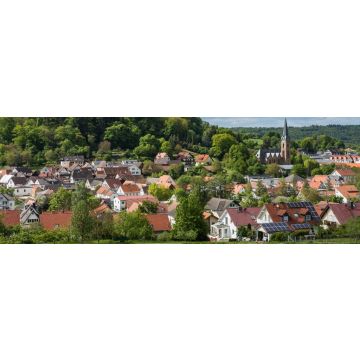 Lais Puzzle - Blick auf Schloss Lichtenberg im malerischen Fischbachtal im Odenwald, Hessen, Deutschland, Panorama - 1.000 Teile