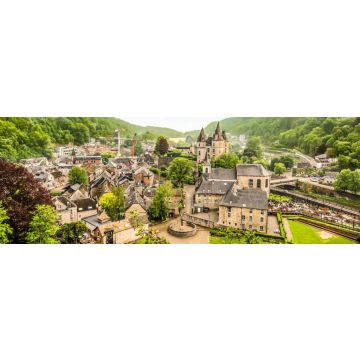 Lais Puzzle - Panoramalandschaft von Durbuy, Belgien. Die kleinste Stadt der Welt, Panorama - 1.000 Teile