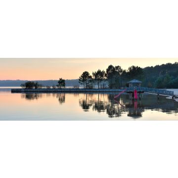 Lais Puzzle - See von Biscarrosse bei Sonnenuntergang, Frankreich, Panorama - 1.000 Teile
