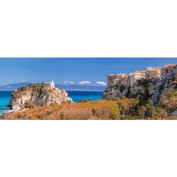 Lais Puzzle - Panorama der Kirche Santa Maria dell'Isola mit Tropea-Stadt in Kalabrien, Italien, Panorama - 1.000 Teile