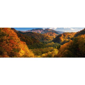 Lais Puzzle - Herbstlich bunter Berg in Tohoku, Japan, Panorama - 1.000 Teile