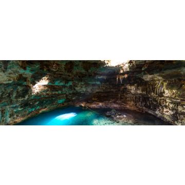 Lais Puzzle - Cenote Samula Dzitnup bei Valladolid, Yucatan, Mexiko - Schwimmen im kristallblauen Wasser, Panorama - 1.000 Teile