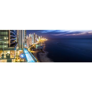 Lais Puzzle - Skyline von Cartagena de Indias in der Abenddämmerung, Kolumbien, Panorama - 1.000 Teile