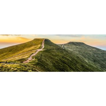 Lais Puzzle - Sonnenuntergang über Pen Y Fan, Gebirgskette, Wales UK, Panorama - 1.000 Teile