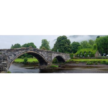 Lais Puzzle - Alte Brücke, Conwy, Wales, Panorama - 1.000 Teile