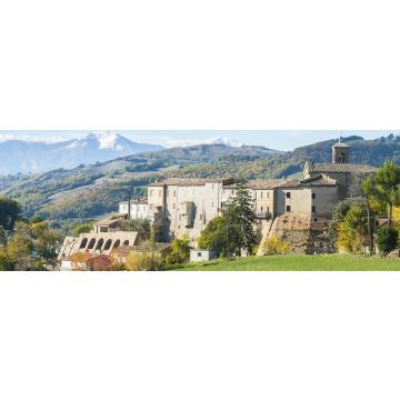 Lais Puzzle - Die Burg von Nidastore und der Berg Cucco, Panorama - 1.000 Teile