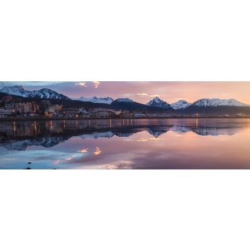 Lais Puzzle - Überblick über die Stadt Ushuaia in Argentinien bei Sonnenaufgang, Panorama - 1.000 Teile