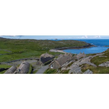Lais Puzzle - Gearrannen Blackhouses auf der Insel Lewis, Äußere Hebriden, Panorama - 1.000 Teile