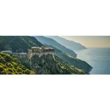 Lais Puzzle - Das Kloster Simonopetra in der Mönchsrepublik Berg Athos, Griechenland, Panorama - 1.000 Teile