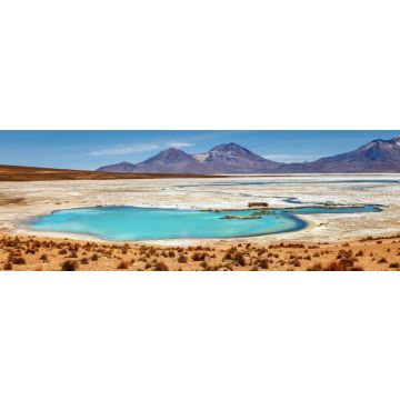 Lais Puzzle - Wunderschöne Landschaft der heißen Quellen Polloquere, in Salt Surire, Isluga Volcano National Park, mehr als 4000 Meter entfernt, Chile, Panorama - 1.000 Teile