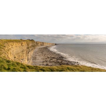 Lais Puzzle - Die walisische Küste am Bristol-Kanal in Monknash Beach, Vale of Glamorgan, Wales, UK, Panorama - 1.000 Teile