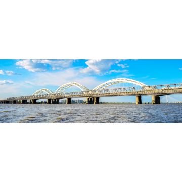 Lais Puzzle - Songhua-Fluss- und Binzhou-Eisenbahnbrücke, Harbin, Heilongjiang, China, Panorama - 1.000 Teile