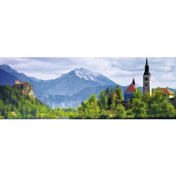 Lais Puzzle - Bleder See, Kirche und Burg, Slowenien, Panorama - 1.000 Teile