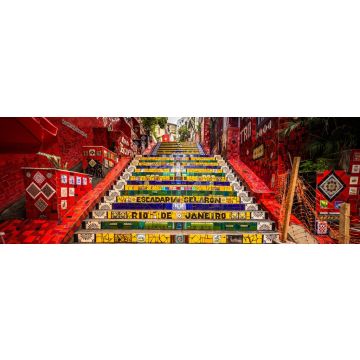 Lais Puzzle - Die Selaron-Treppe im historischen Zentrum von Rio de Janeiro, Brasilien, Panorama - 1.000 Teile