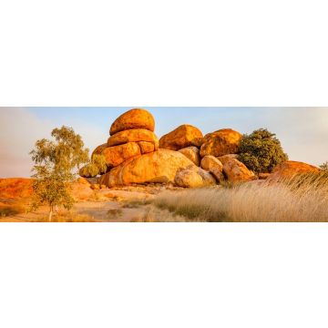 Lais Puzzle - Karlu Karlu, auch bekannt als The Devil's Marbles, ist ein beliebtes Ziel für Reisende im australischen Outback. Die Devil's Marbles befinden sich im Red Centre des Northern Territory, Australien, Panorama - 1.000 Teile