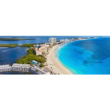Lais Puzzle - Cancun mit Lagune und Strand, México, Panorama - 1.000 Teile