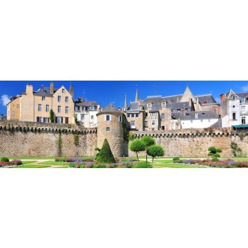 Lais Puzzle - Die Mauern der alten Stadt und die Gärten in Vannes. Bretagne, Nordfrankreich, Panorama - 1.000 Teile
