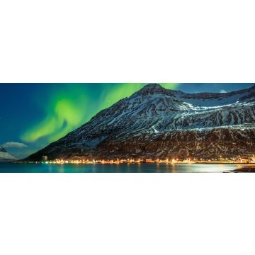 Lais Puzzle - Nordlicht über Seydisfjordur, Island, Panorama - 1.000 Teile