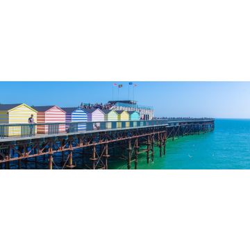 Lais Puzzle - Strandkabinen von Hastings, England, Panorama - 1.000 Teile