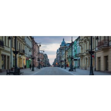 Lais Puzzle - Piotrkowska-Straße in der Stadt Lodz, Lodzkie, Polen, Panorama - 1.000 Teile