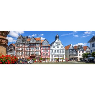 Lais Puzzle - Butzbach, Marktplatz, Altes Rathaus, Panorama - 1.000 Teile
