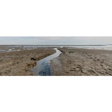 Lais Puzzle - Nahaufnahme des Gezeitenwegs am Sylter Wattenmeer / Deutschland, Panorama - 1.000 Teile