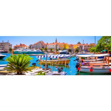 Lais Puzzle - Hafen in der Altstadt von Budva, Montenegro, Panorama - 1.000 Teile