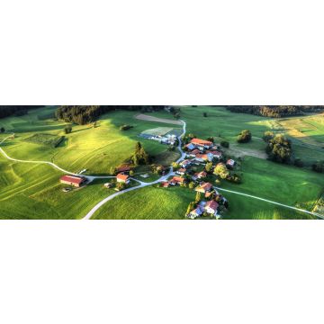 Lais Puzzle - Pittenhart, Eschenau, Chiemgau, Weiler, Dorf, Bauer, Landwirtschaft, Oberbayern, Traunstein, Weiler, Hügel, Feld, Felder, Wiese, Wiesen, Straße, Landstraße, Siedlung, Panorama - 1.000 Teile