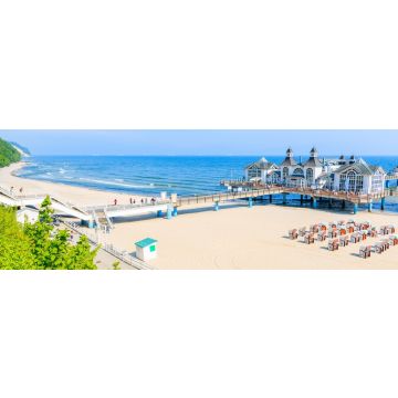 Lais Puzzle - Blick auf den Sandstrand des Ostseebades Sellin, Insel Rügen, Ostsee, Deutschland, Panorama - 1.000 Teile