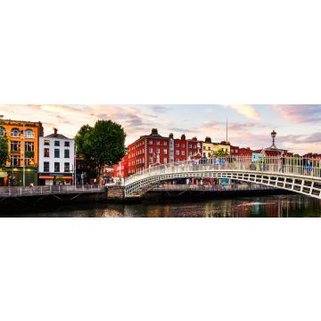 Lais Puzzle - Ha Penny Bridge in Dublin bei Sonnenuntergang, Irland, Panorama - 1.000 Teile