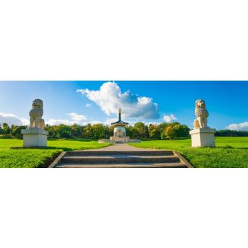 Lais Puzzle - Friedenspagoden-Tempel im Willen Park in Milton Keynes, England, Panorama - 1.000 Teile