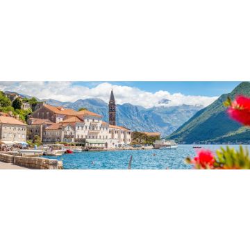 Lais Puzzle - Historische Stadt Perast an der Bucht von Kotor im Sommer, Montenegro, Panorama - 1.000 Teile