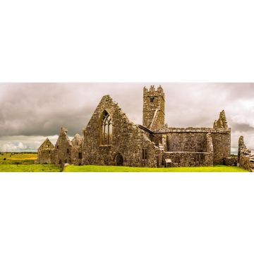 Lais Puzzle - Landschaften in Irland. Ruinen des Klosters Ross Errilly in der Grafschaft Galway. Nationales Monument und best erhaltenes Kloster, Panorama - 1.000 Teile