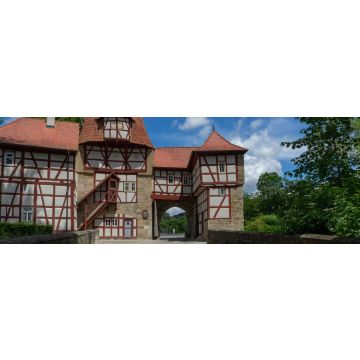 Lais Puzzle - Rödelseer Tor zum Dorf Iphofen, Panorama - 1.000 Teile