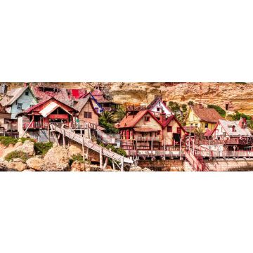 Lais Puzzle - Malta, Il-Mellieha - Popeye Dorf, Panorama - 1.000 Teile